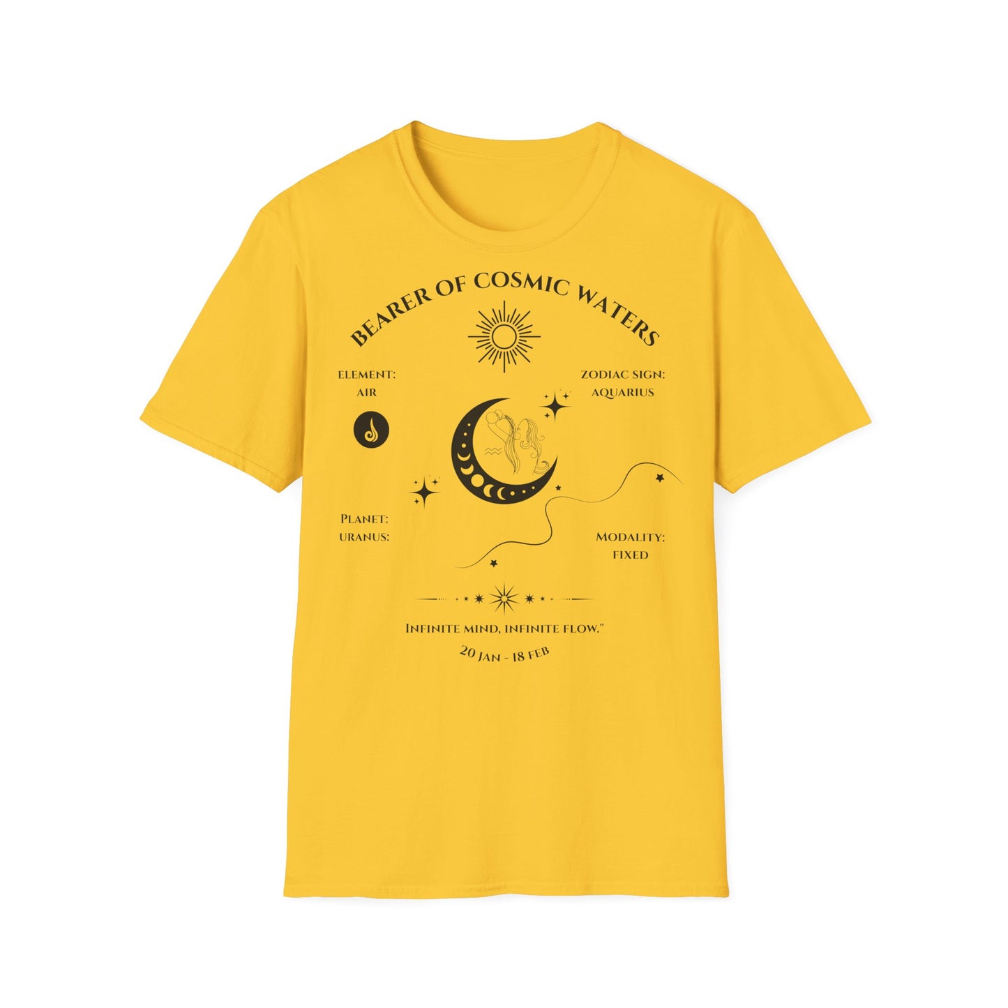 Bearer of Cosmic Waters (Aquarius) T-Shirt