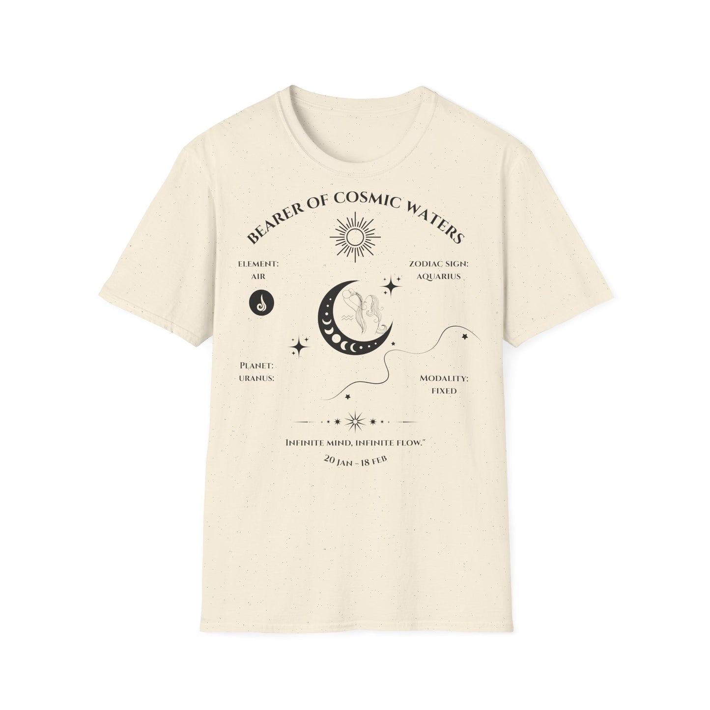 Bearer of Cosmic Waters (Aquarius) T-Shirt