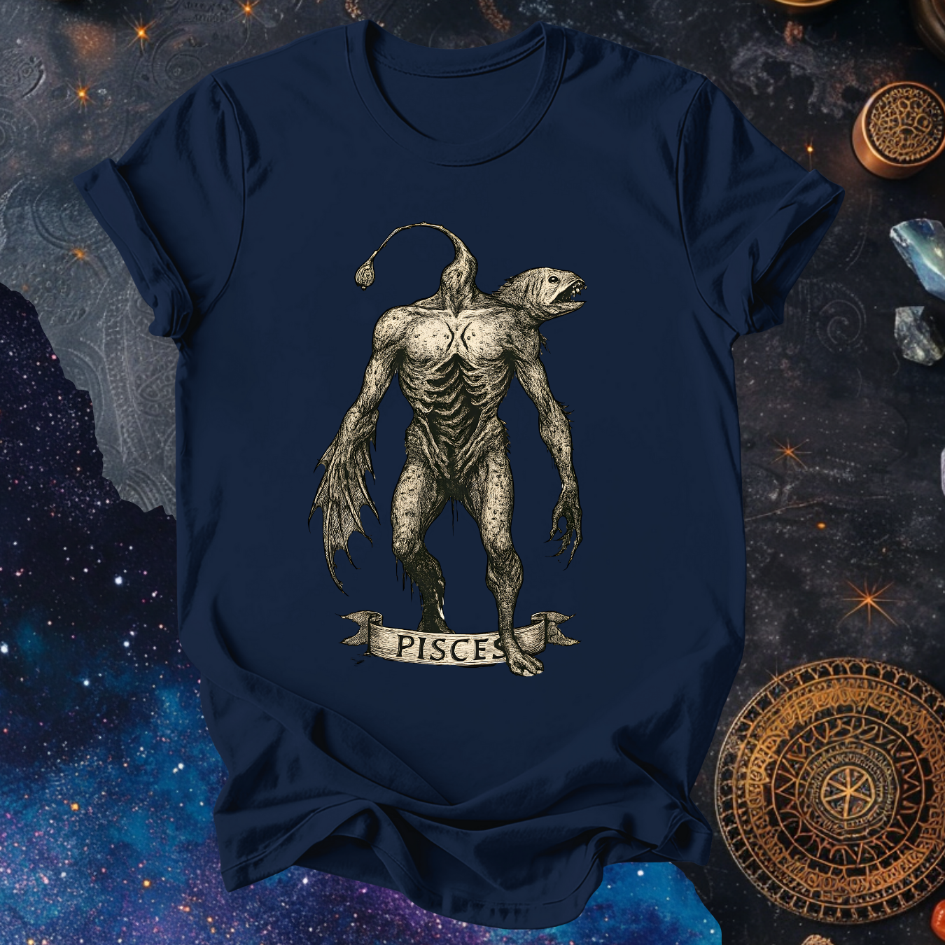 Pisces The Drowned Reflection | The Aberrations Series T-Shirt