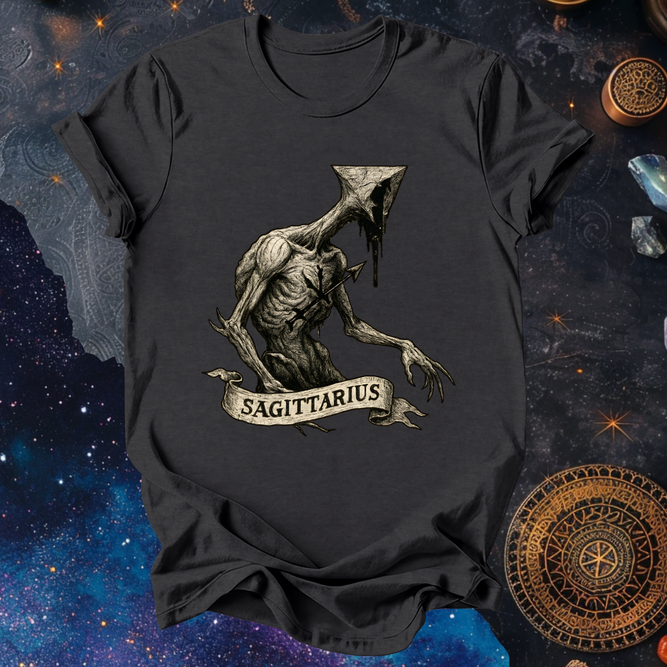 Sagittarius The Aberrant Seeker | The Aberrations Series T-Shirt