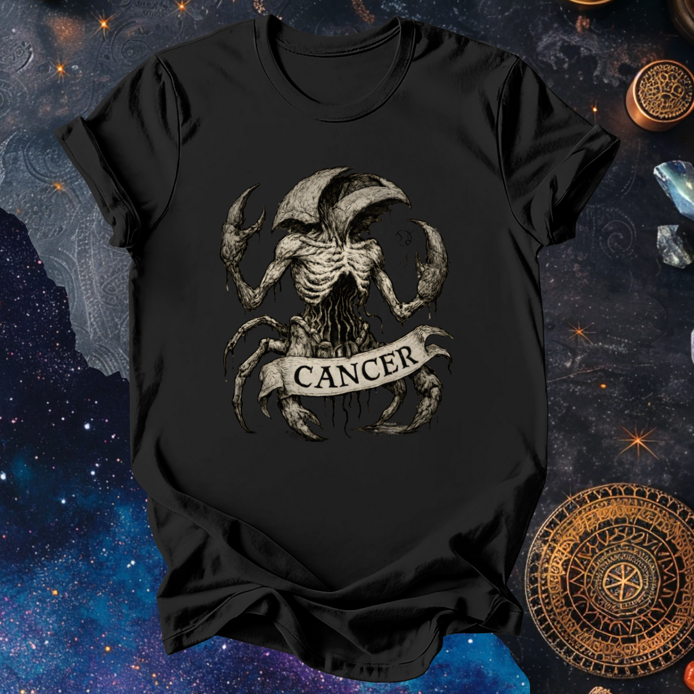 Cancer The Shelless Abyss | The Aberrations Series T-Shirt