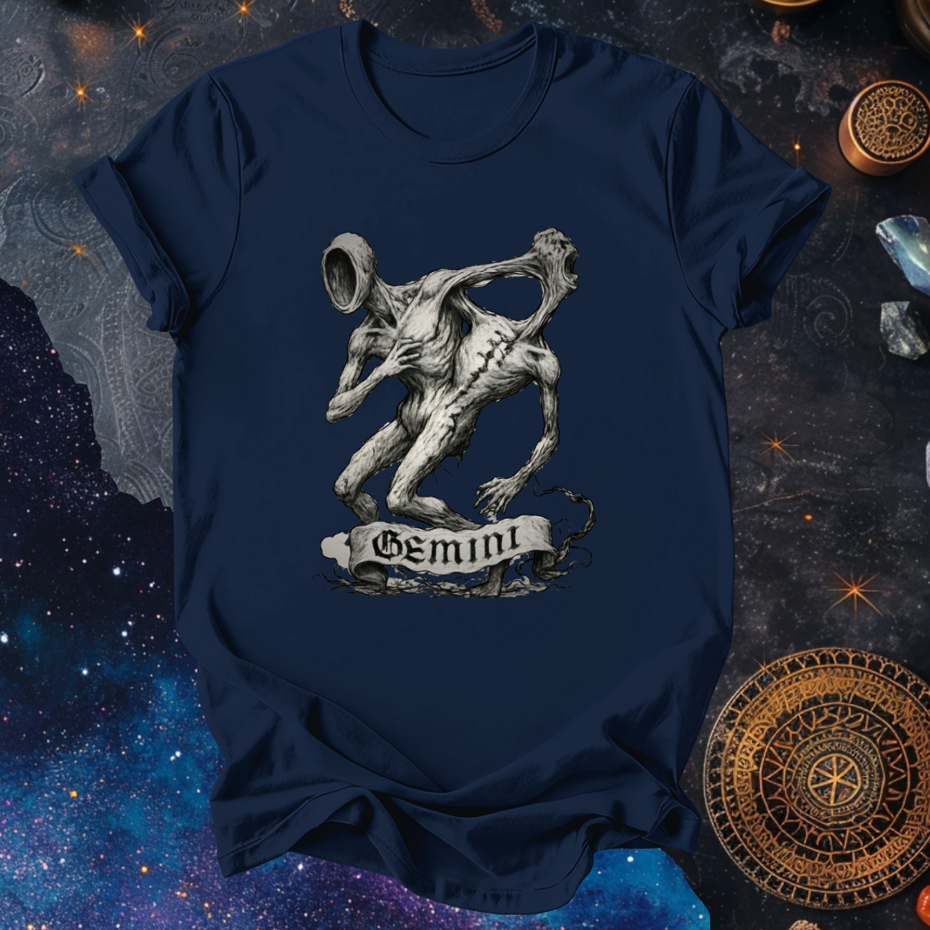 Gemini The Split Reflection | The Aberrations Series T-Shirt