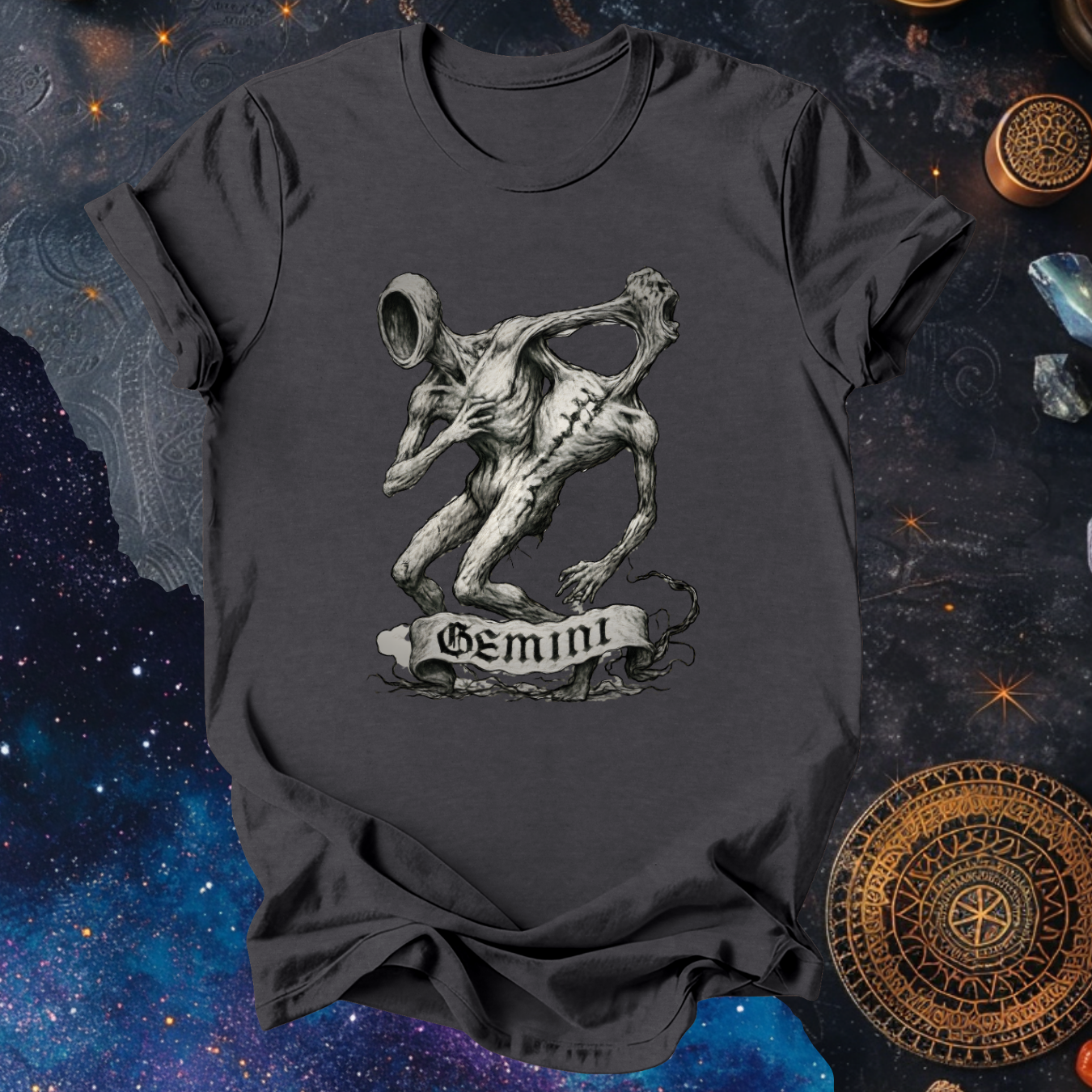 Gemini The Split Reflection | The Aberrations Series T-Shirt