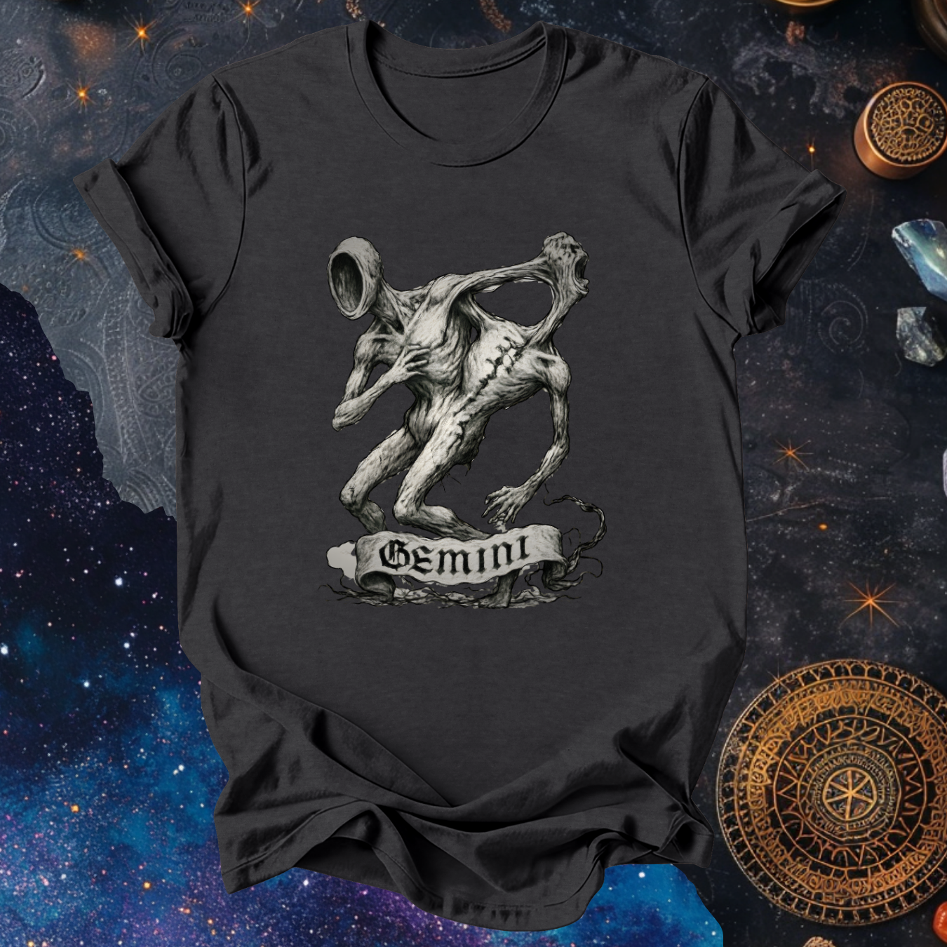 Gemini The Split Reflection | The Aberrations Series T-Shirt