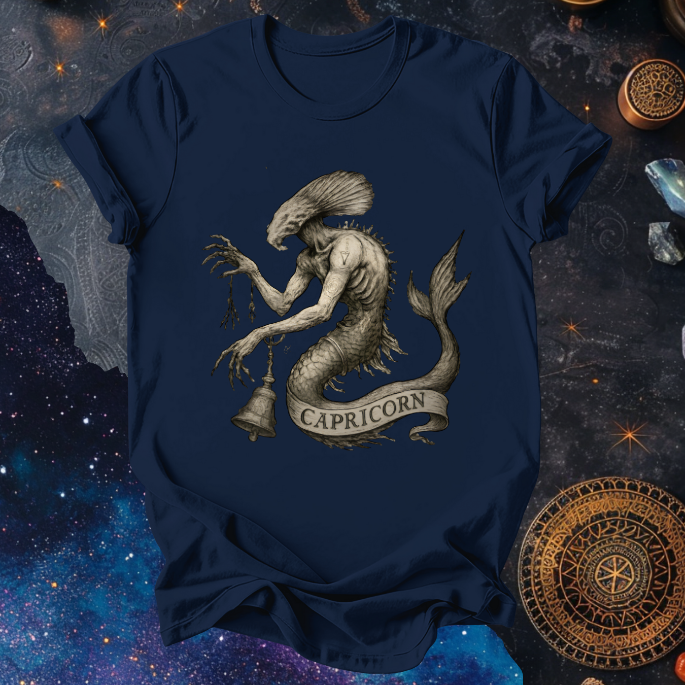 Capricorn The Drowned Ascendant| The Aberrations Series T-Shirt