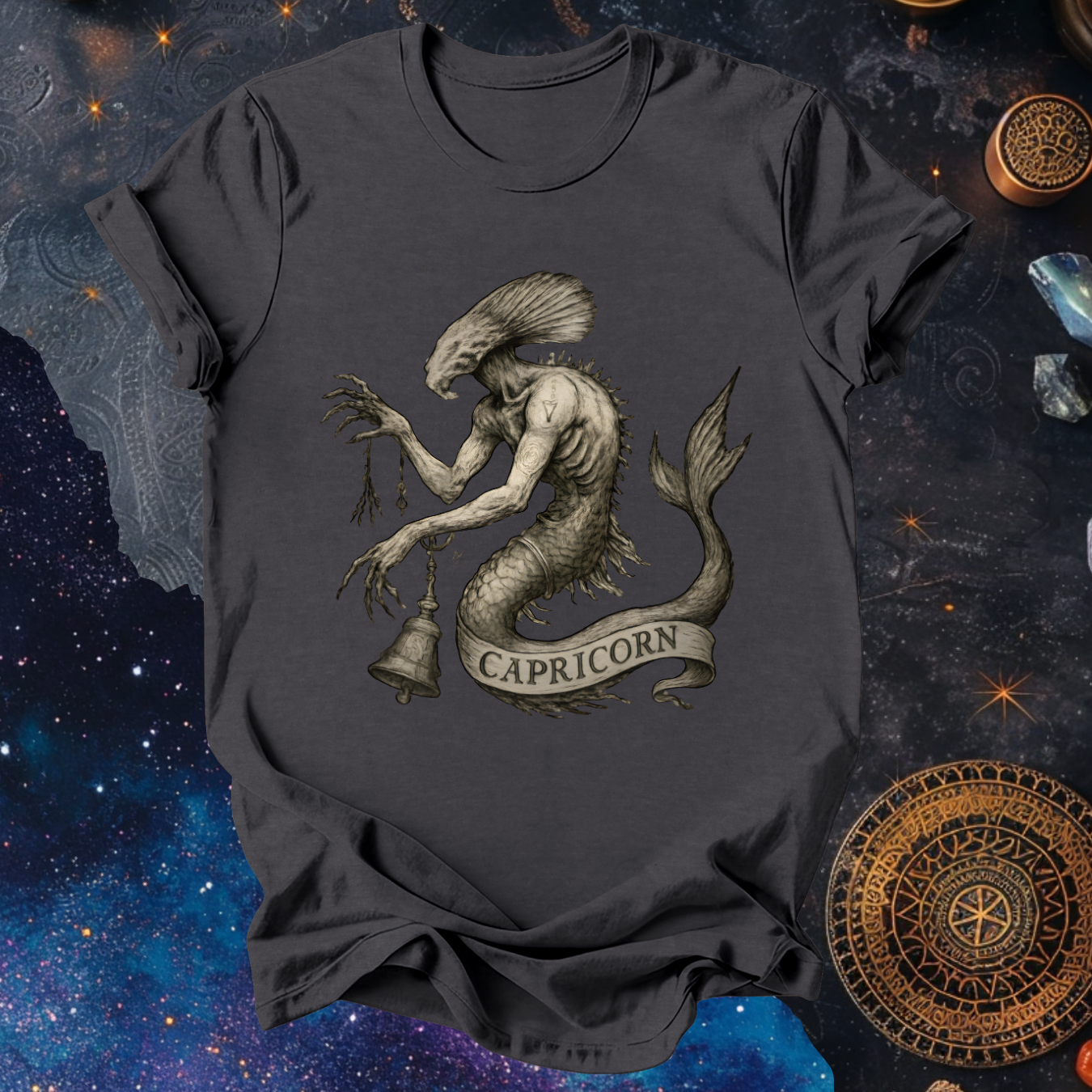 Capricorn The Drowned Ascendant| The Aberrations Series T-Shirt