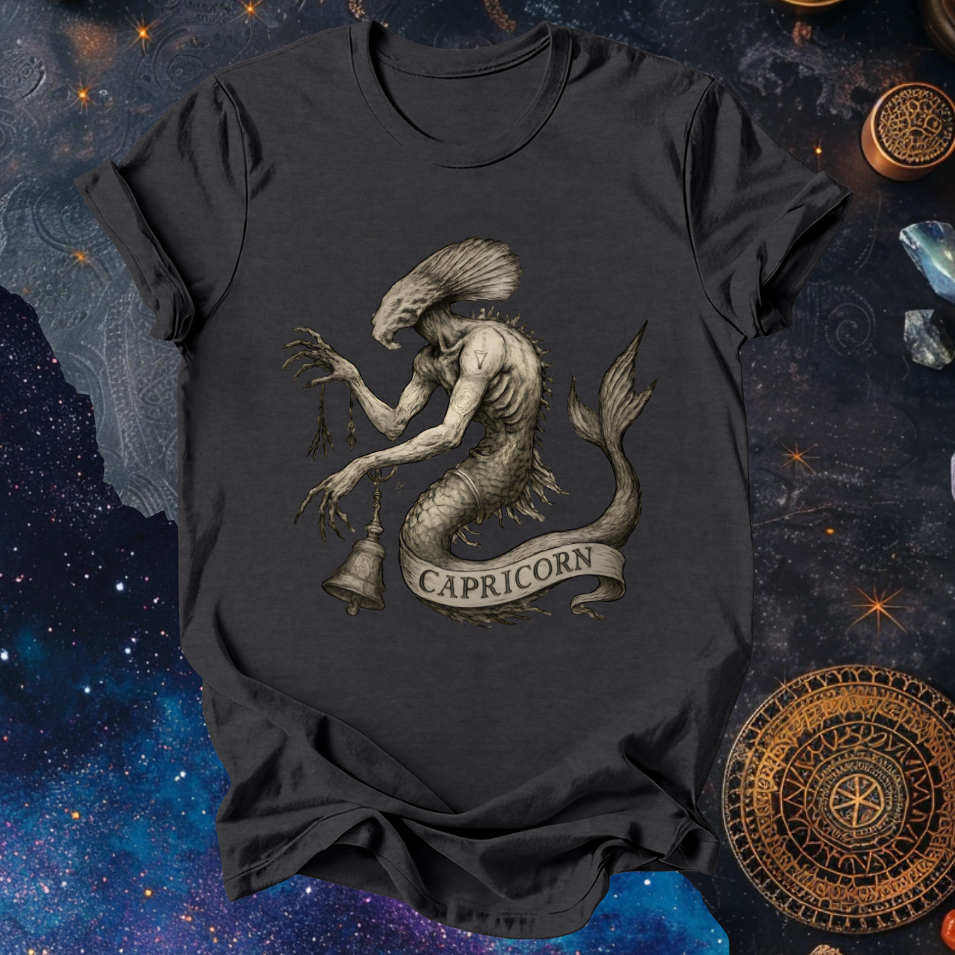 Capricorn The Drowned Ascendant| The Aberrations Series T-Shirt
