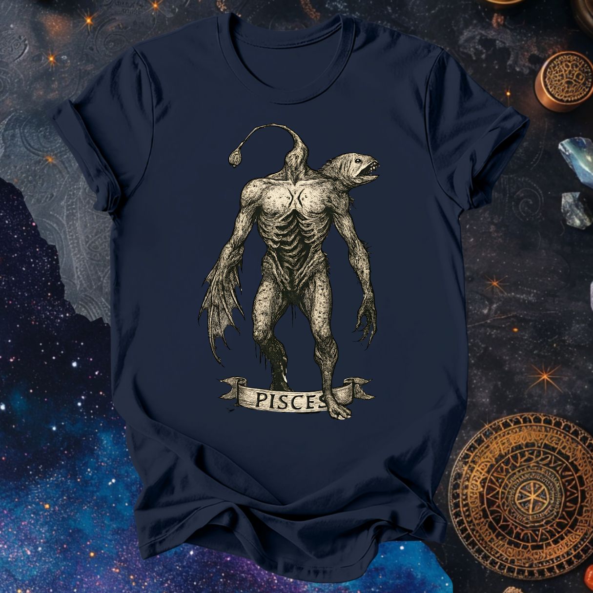 Pisces The Drowned Reflection | The Aberrations Series T-Shirt