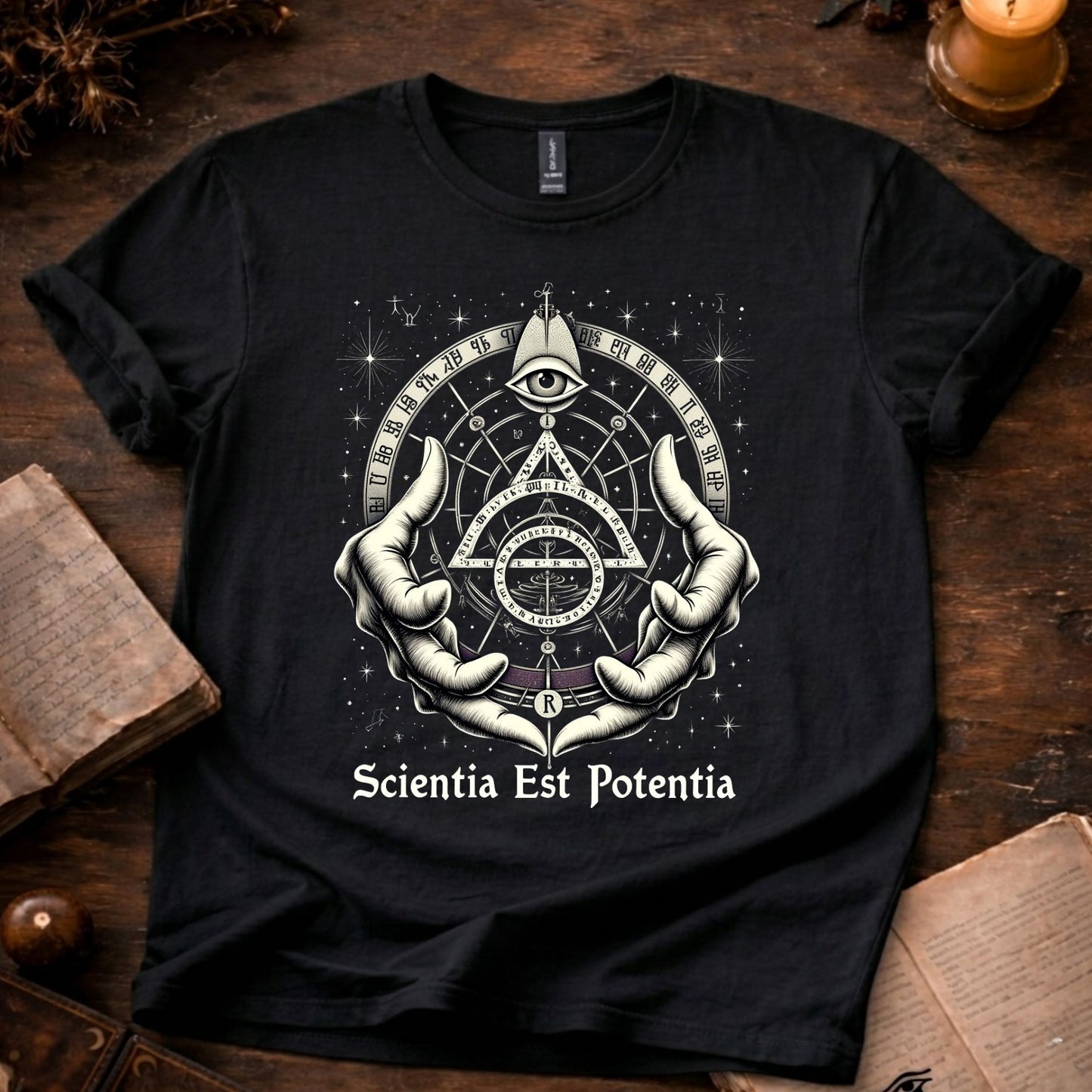 Mystic Eye (Sientia est Potentia) T-shirt