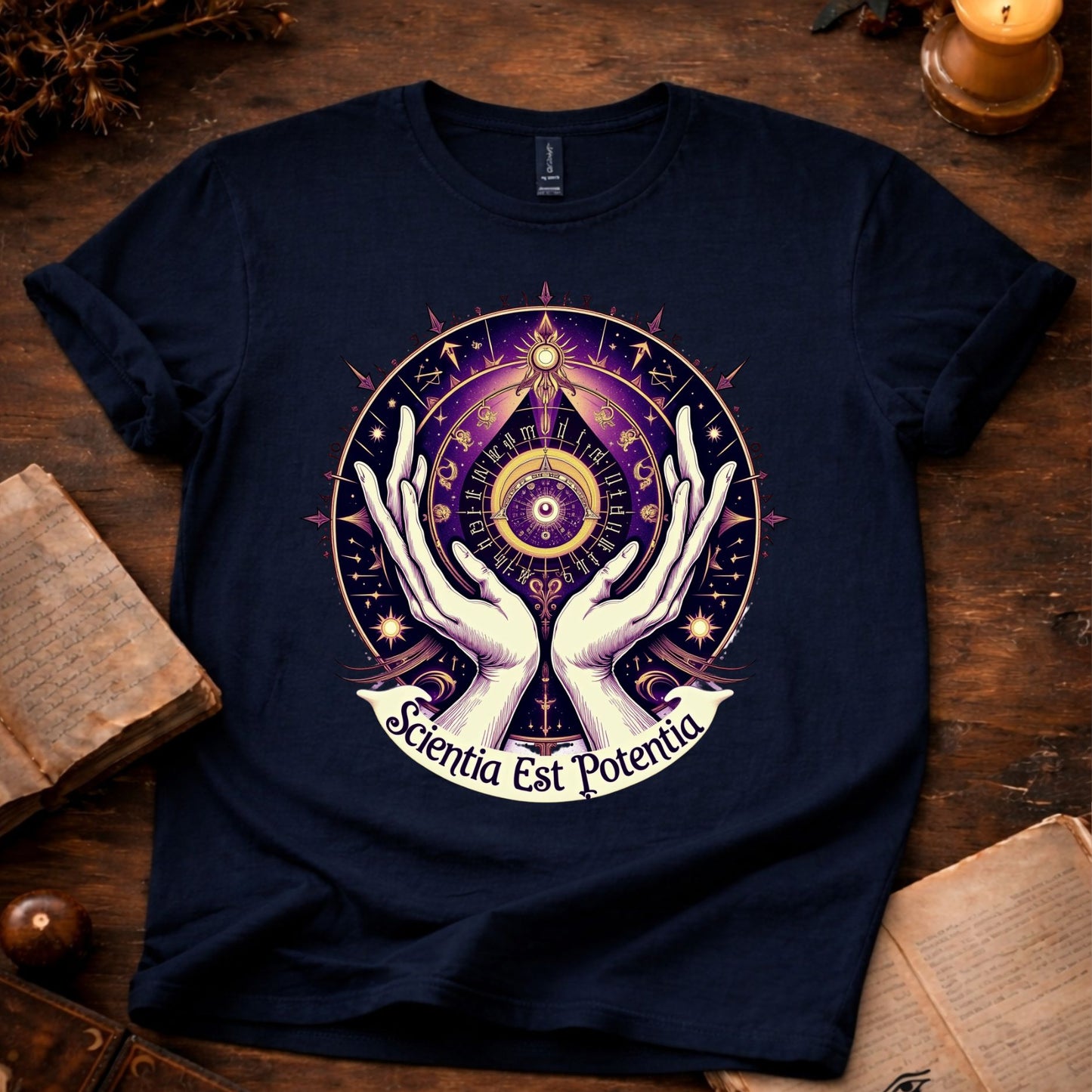 Mystic Eye (Sientia est Potentia) T-shirt