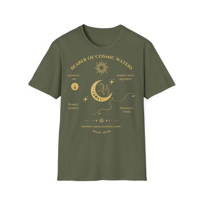 Bearer of Cosmic Waters (Aquarius) T-Shirt