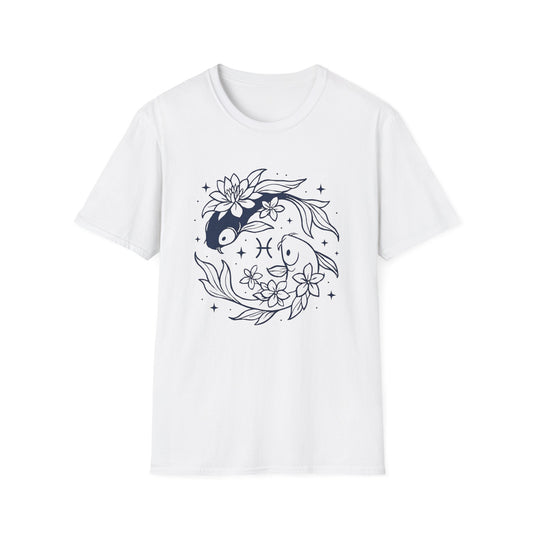 Twin Flower Fins (Pisces) T-Shirt