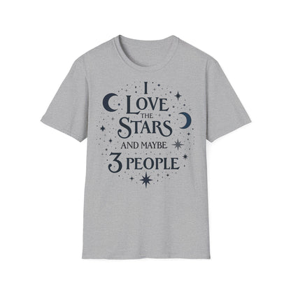I love the stars and Maybe 3 people T-shirt