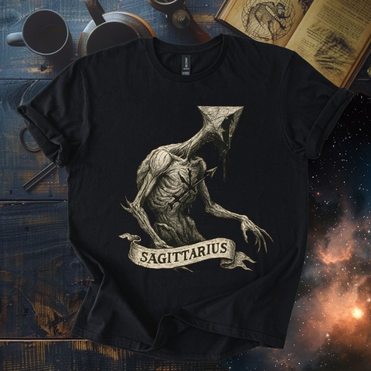Sagittarius The Aberrant Seeker | The Aberrations Series T-Shirt