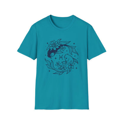 Twin Flower Fins (Pisces) T-Shirt