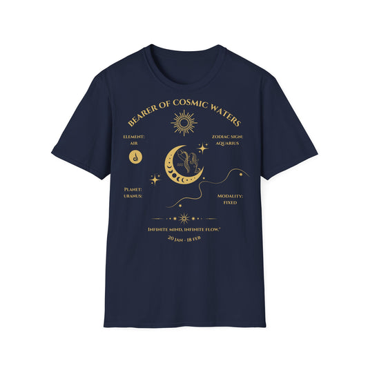 Bearer of Cosmic Waters (Aquarius) T-Shirt
