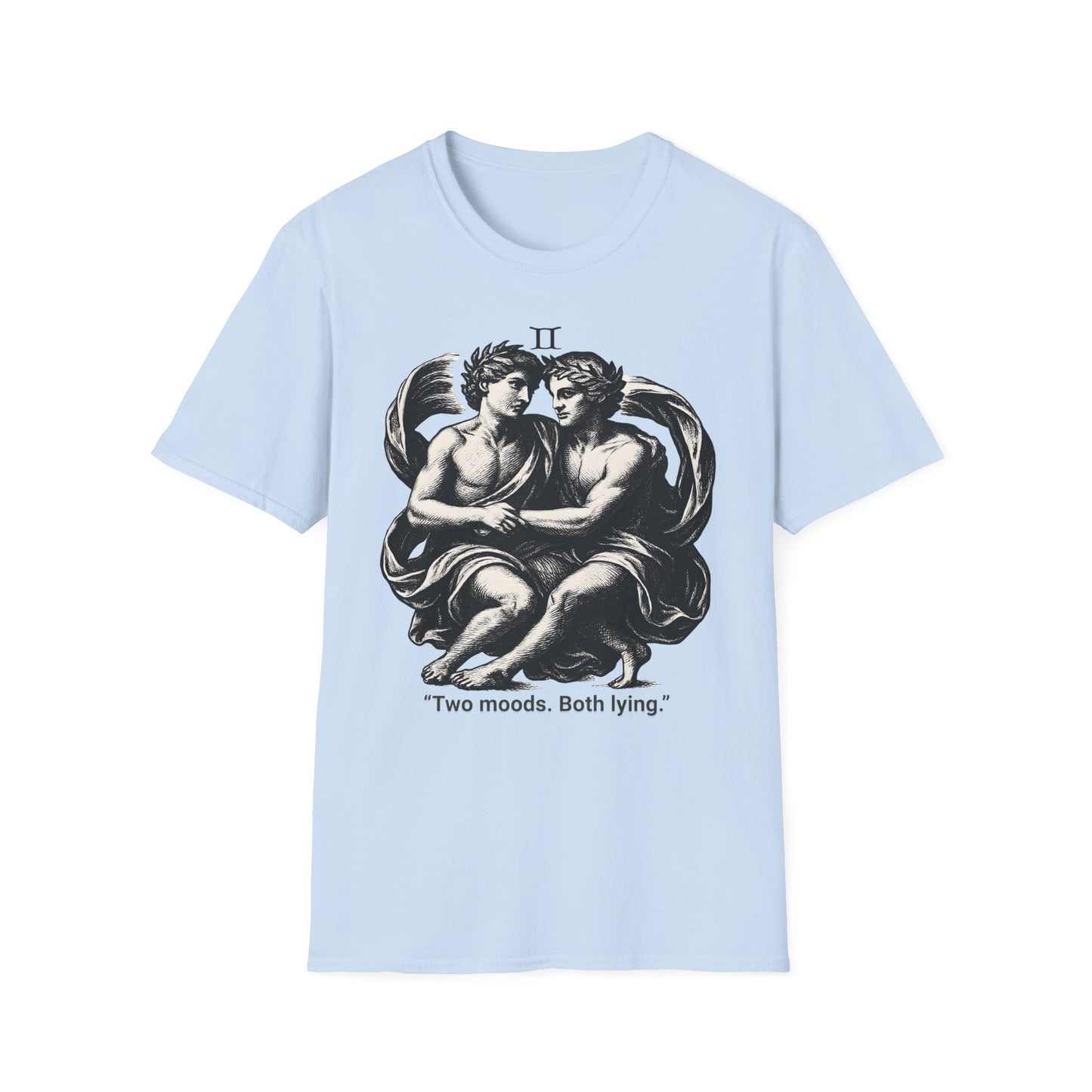 Two Moods,Both Lying - Gemini T-Shirt