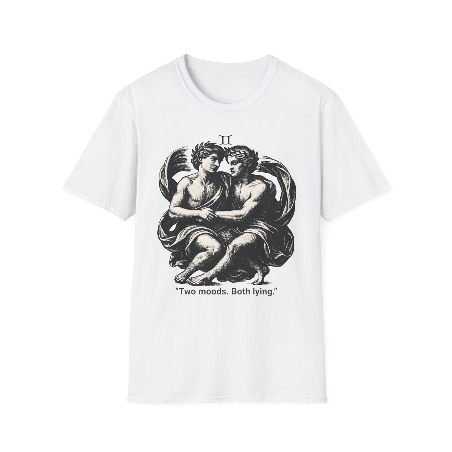 Two Moods,Both Lying - Gemini T-Shirt