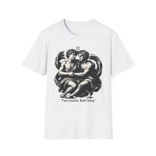 Two Moods,Both Lying - Gemini T-Shirt