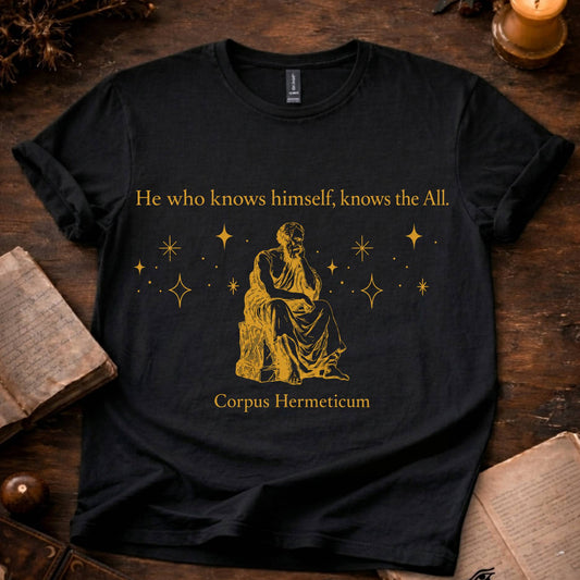 He who knows himself,Knows the all | Hermetic Series T-Shirt