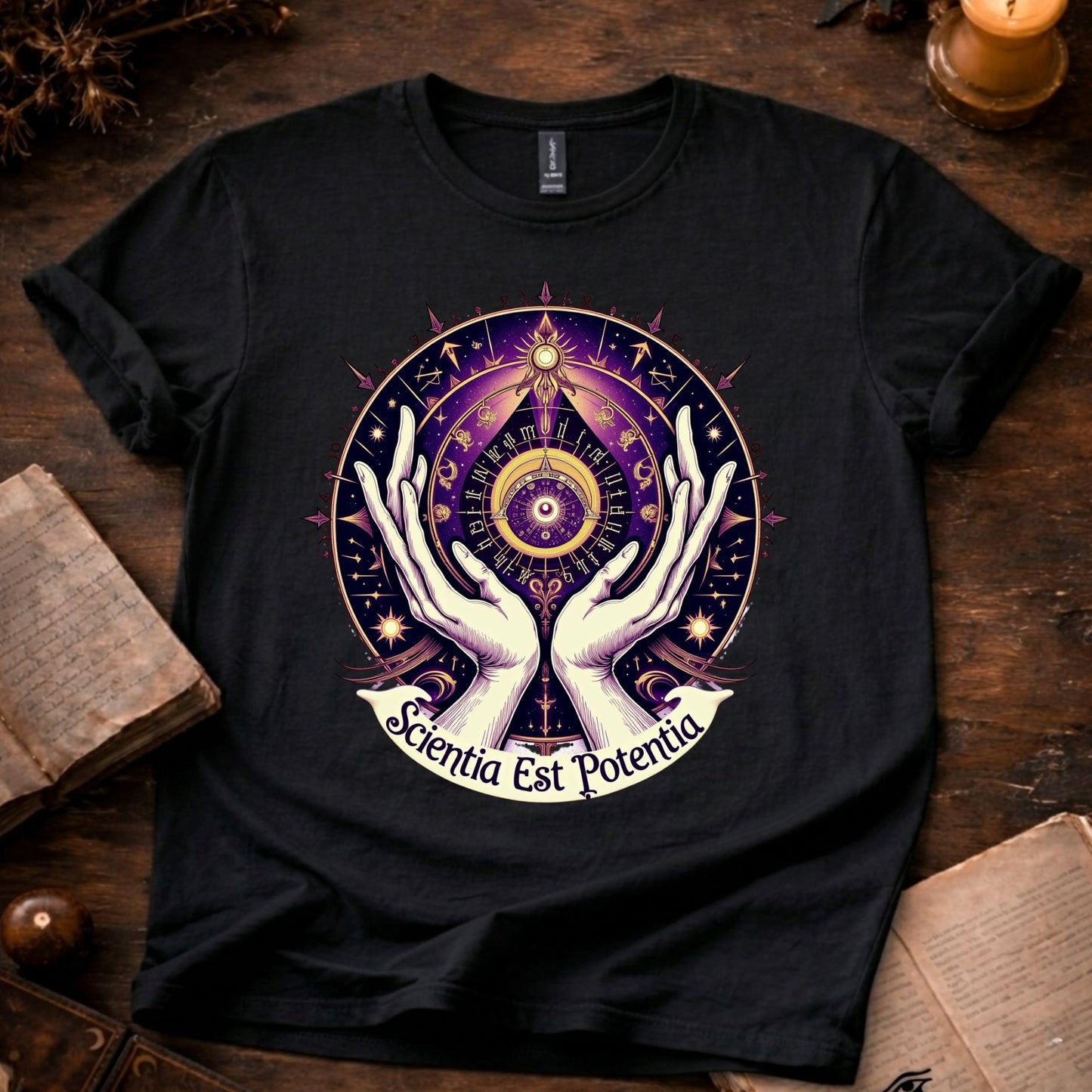 Mystic Eye (Sientia est Potentia) T-shirt