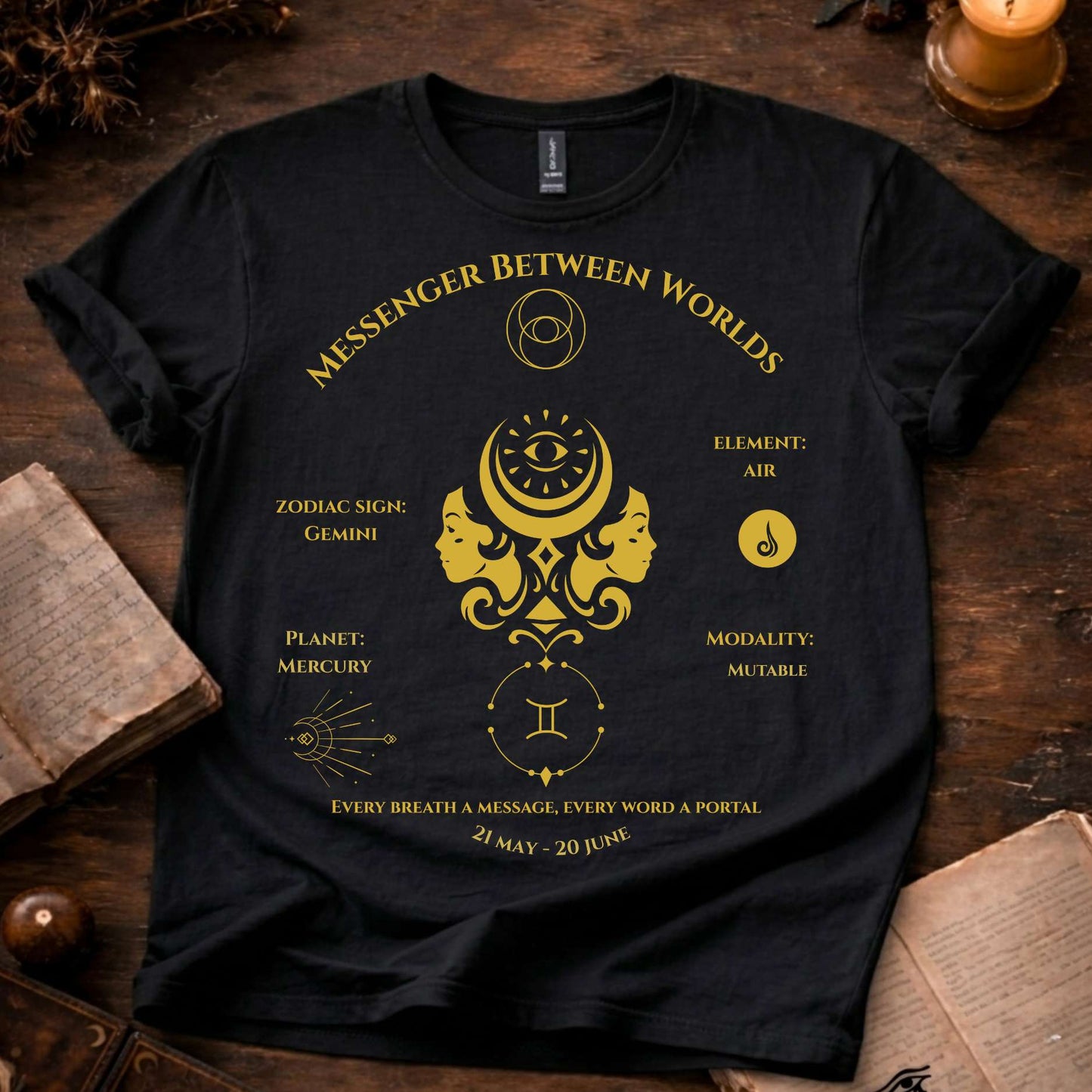 Messenger Between Worlds (Gemini) T-Shirt