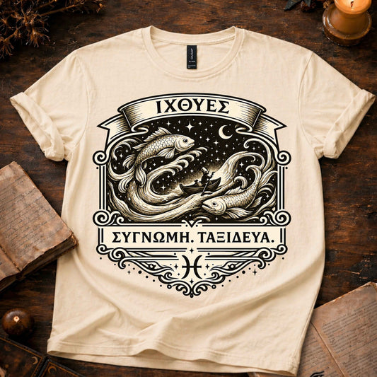 Ιχθυς Sorry Ταξίδευα T-Shirt