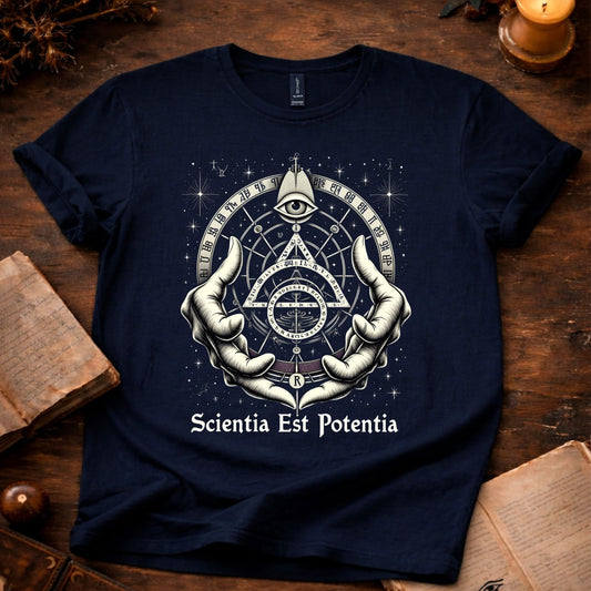Mystic Eye (Sientia est Potentia) T-shirt