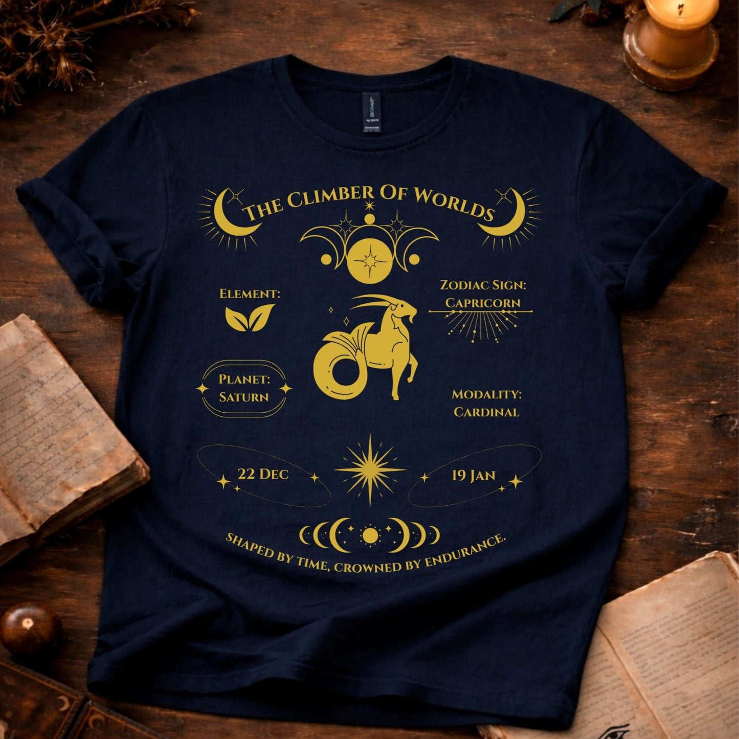 The Climber of Worlds (Capricorn) T-Shirt