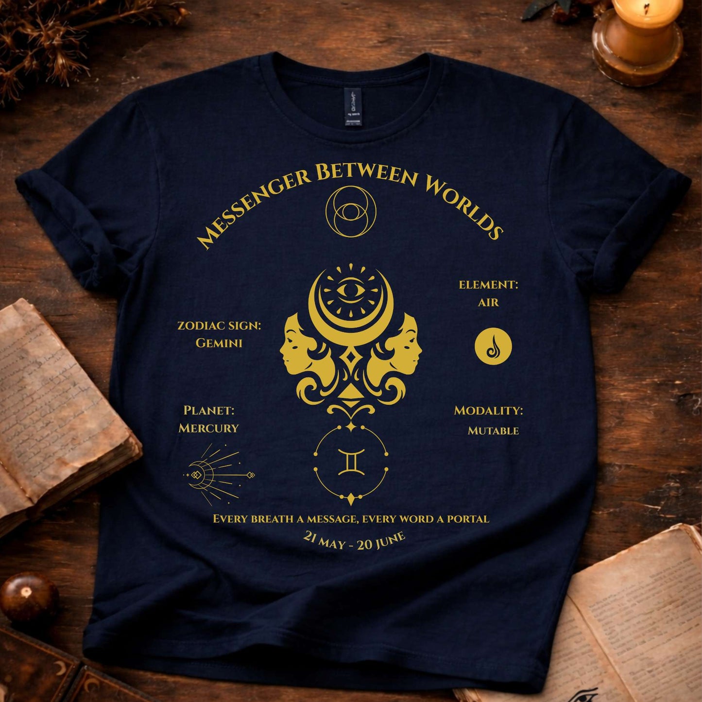Messenger Between Worlds (Gemini) T-Shirt
