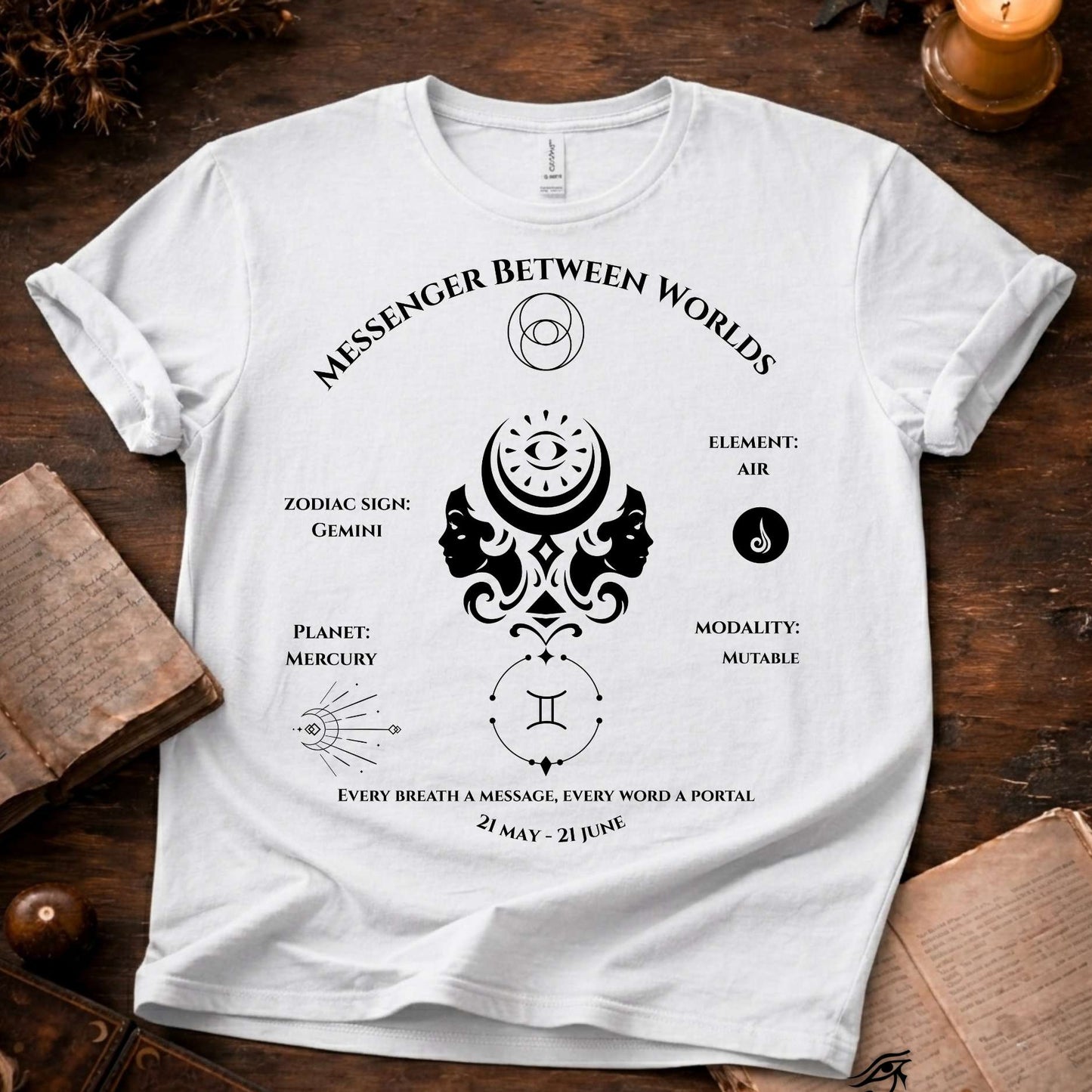 Messenger Between Worlds (Gemini) T-Shirt