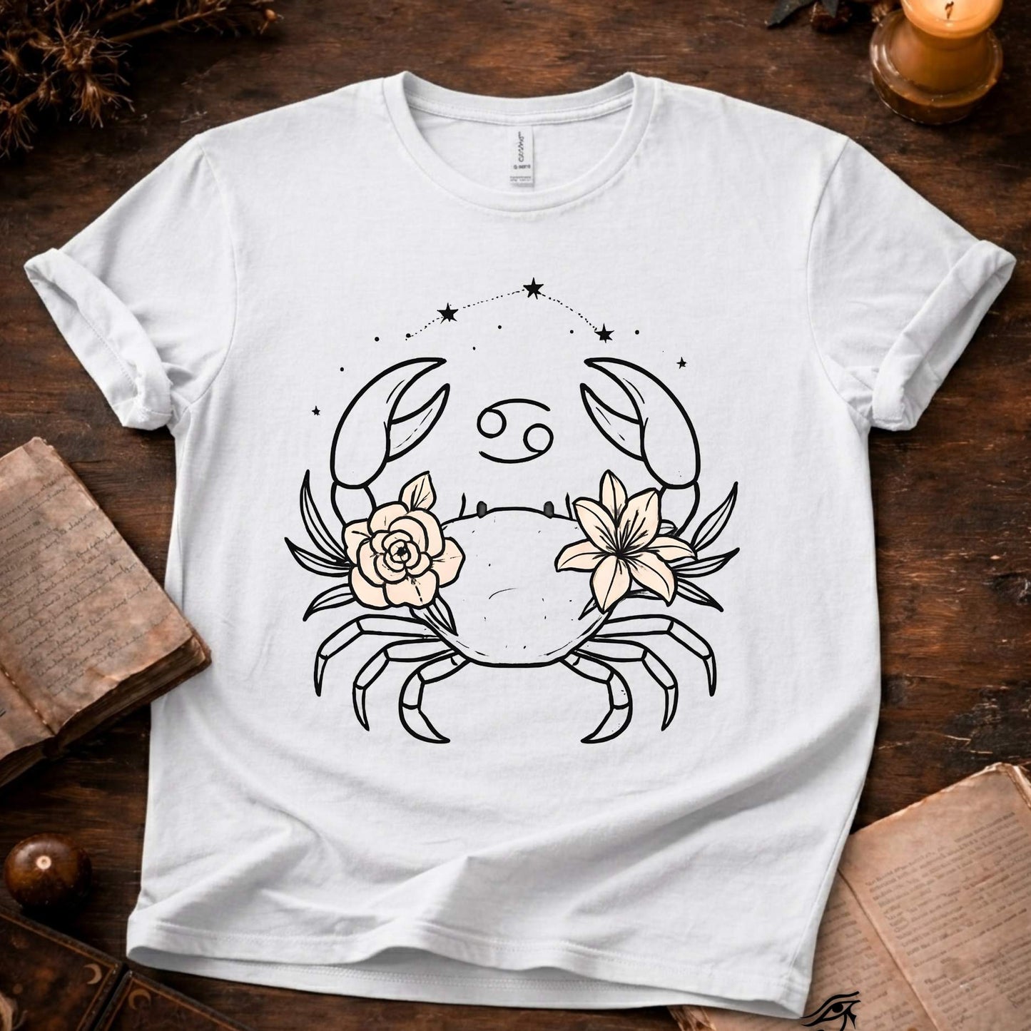 The Quiet Bloom Shield(Cancer) T-Shirt