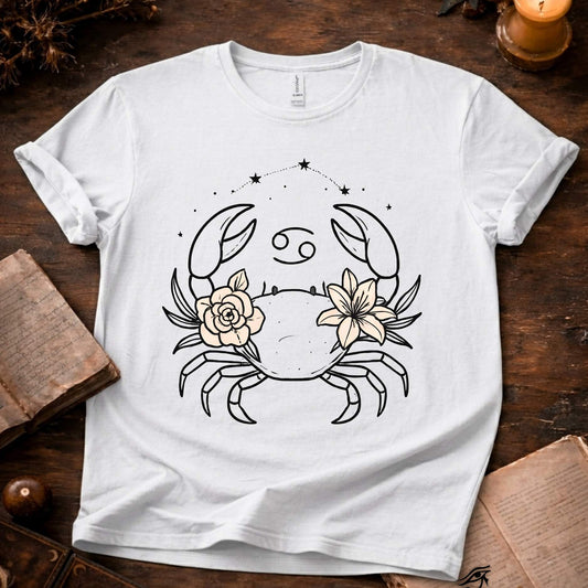 The Quiet Bloom Shield(Cancer) T-Shirt