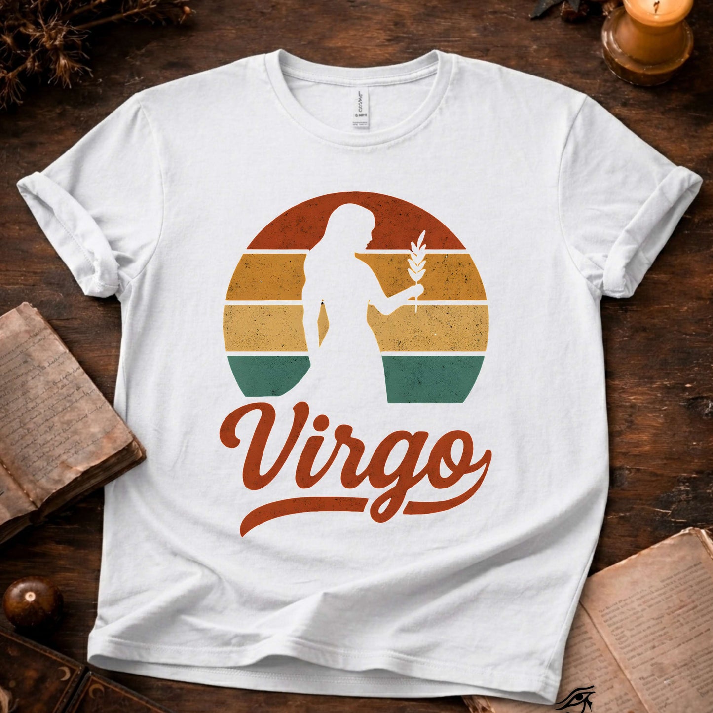 Virgo - The Quiet Order | Vintage Zodiac Sunset T-Shirt