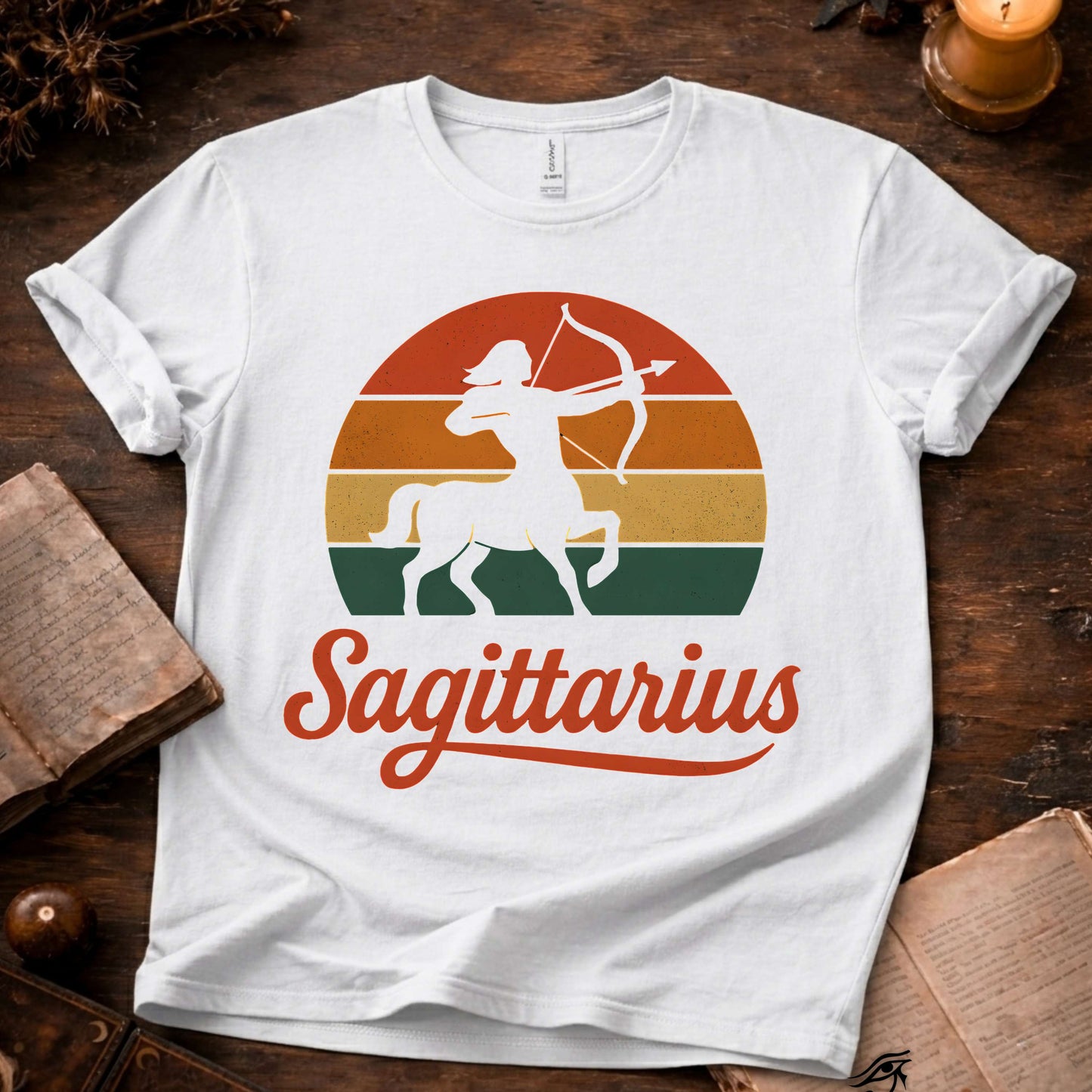 Sagittarius - The Wild Horison | Vintage Zodiac Sunset T-Shirt
